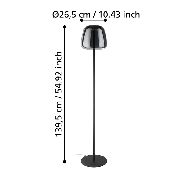 Lampada da terra LED connect.z