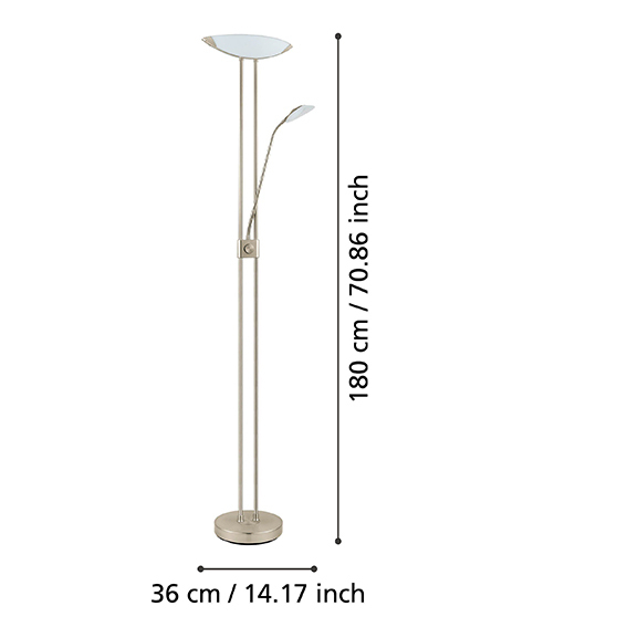 Piantana con doppia illuminazione BAYA
