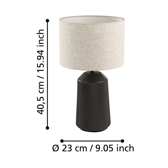 Lampada da tavolo in ceramica