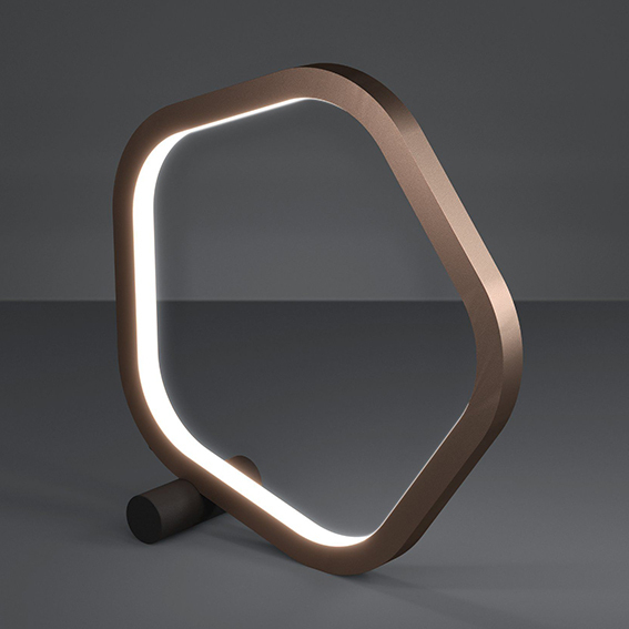 Lampada da tavolo LED bronzo