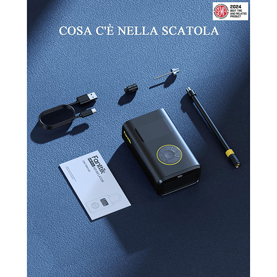 Mini compressore portatile e ricaricabile