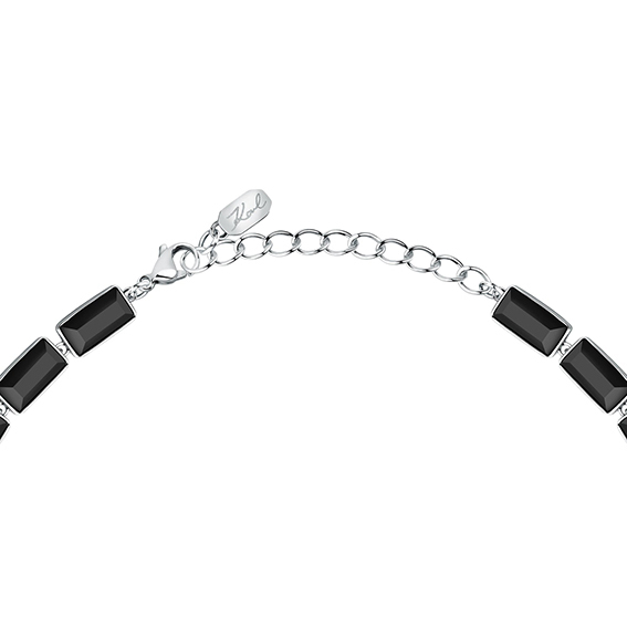 Collana Crystals Silver e Nero