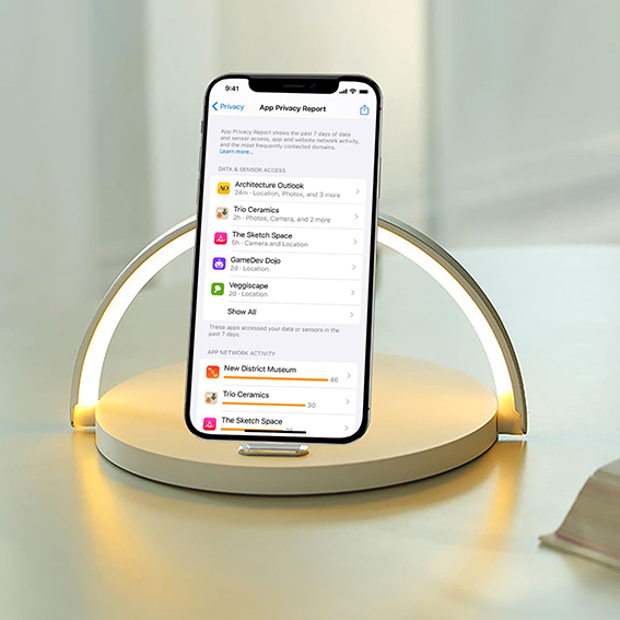 Lampada LED Circle Ricarica Wireless