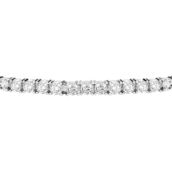 Bracciale in argento con zirconi TESORI