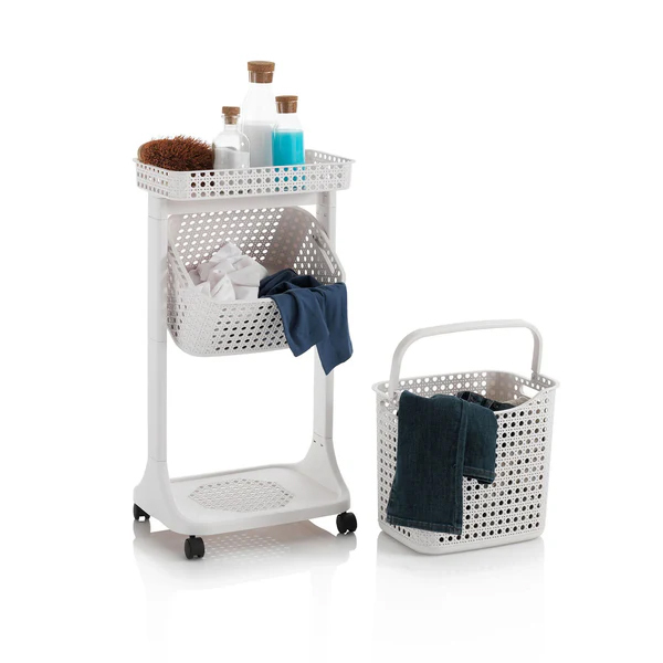 Carrello lavanderia 2 cesti HUY-B