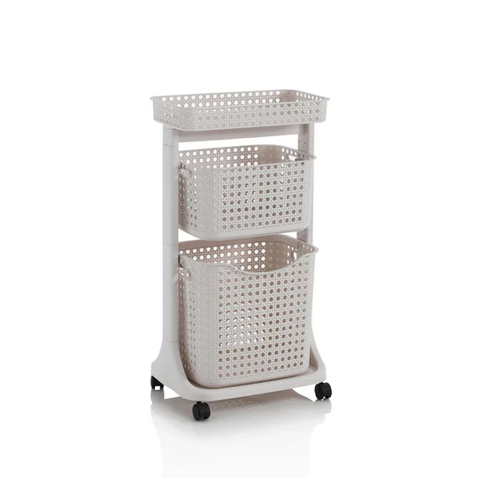 Carrello lavanderia 2 cesti HUY-B